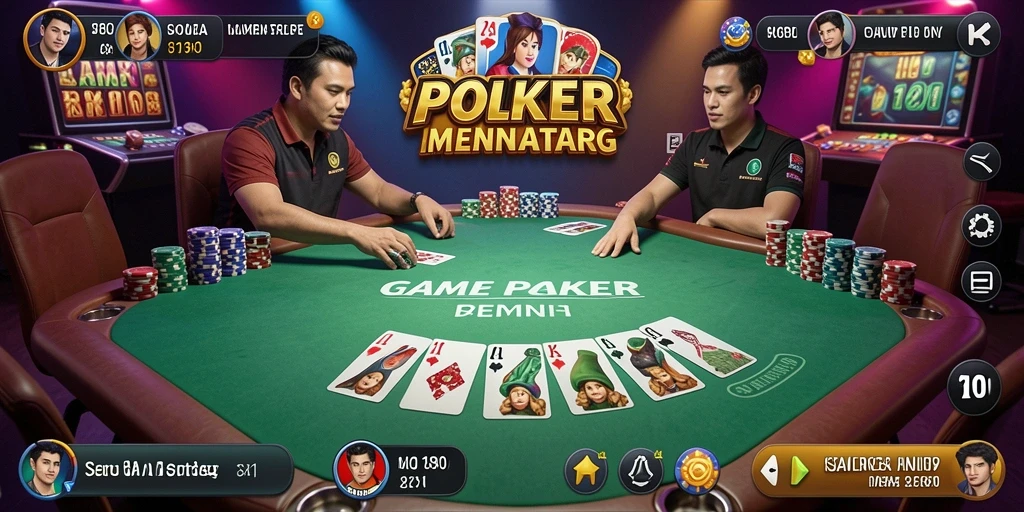 Tampilan gameplay menarik dari permainan Poker 8180.