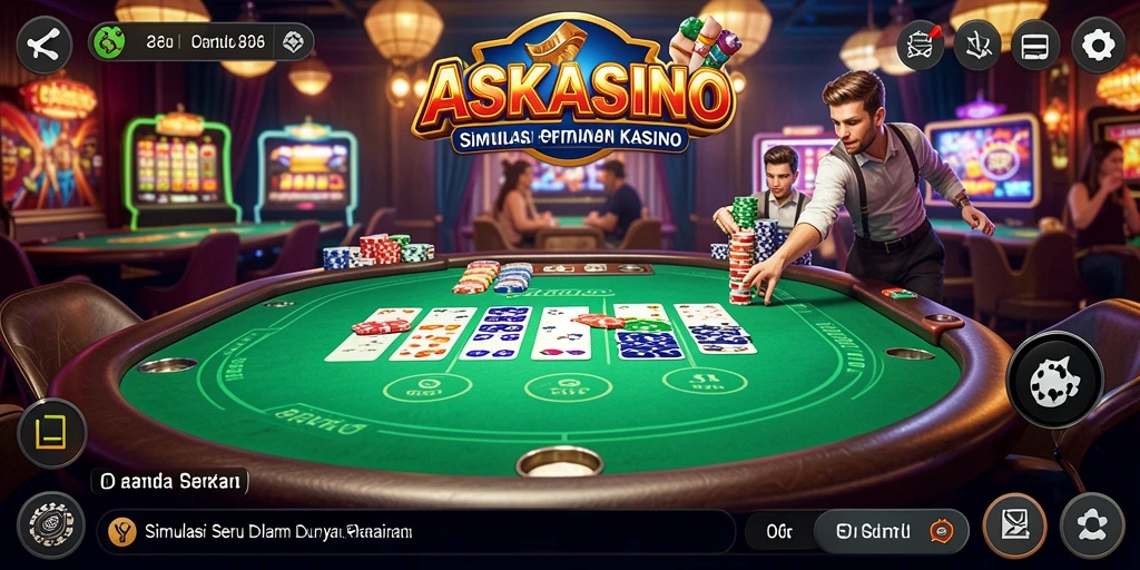 Tampilan aksi gameplay yang menarik dan interaktif di ASKASINO.