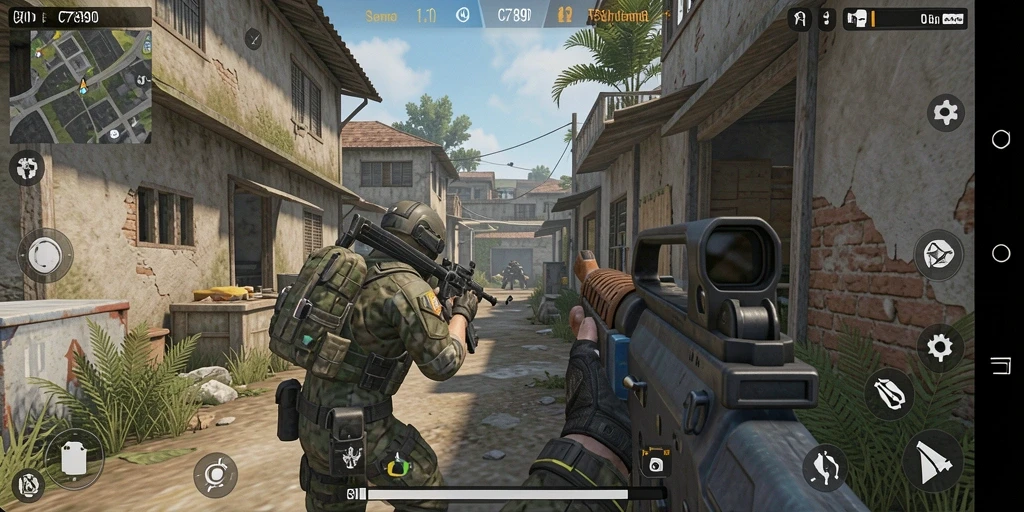 Screenshot utama C7890 menampilkan aksi mendebarkan dalam gameplay FPS.
