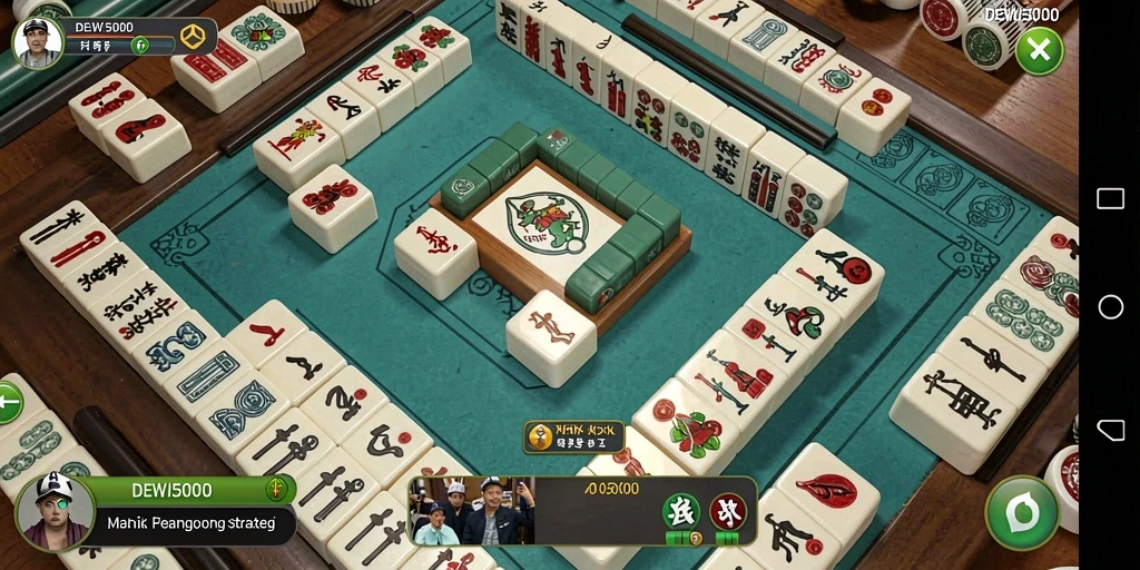 Tampilan menarik dari permainan Mahjong DEWI5000 dengan grafik yang halus.