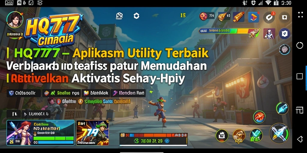 Tampilan antarmuka HQ777 yang bersih dan intuitif untuk pengguna.