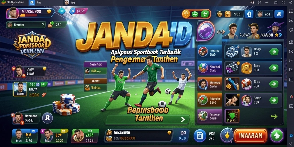 Tampilan gameplay menarik di aplikasi Sportsbook JANDA4D.