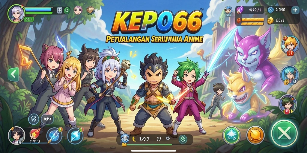 Tampilan gameplay menarik dengan karakter Anime yang menawan.