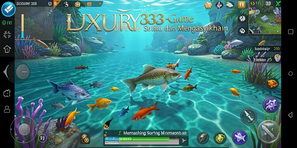 Tangkapan ikan yang besar dan grafik menawan di LUXURY333.