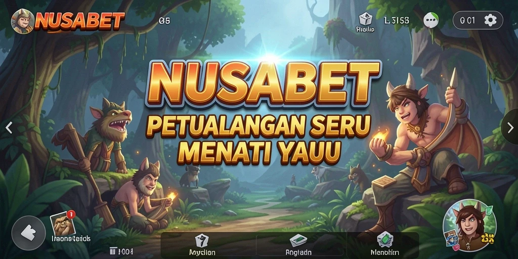 Tampilan gameplay seru di NUSABET dengan aksi petualangan yang mendebarkan.