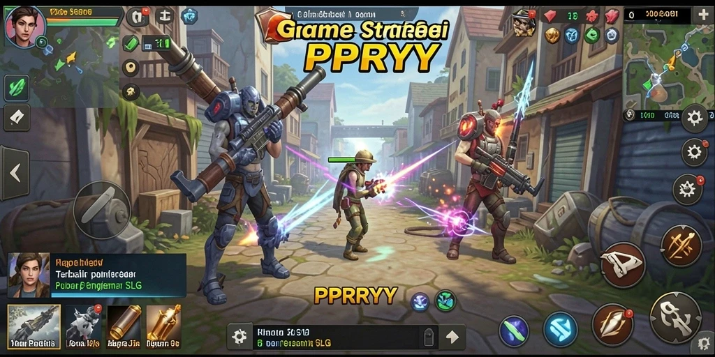 Tampilan gameplay SLG yang menarik di PPRRYY dengan banyak aksi strategi.