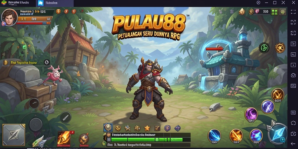 Screenshot menampilkan pertarungan seru di PULAU88.