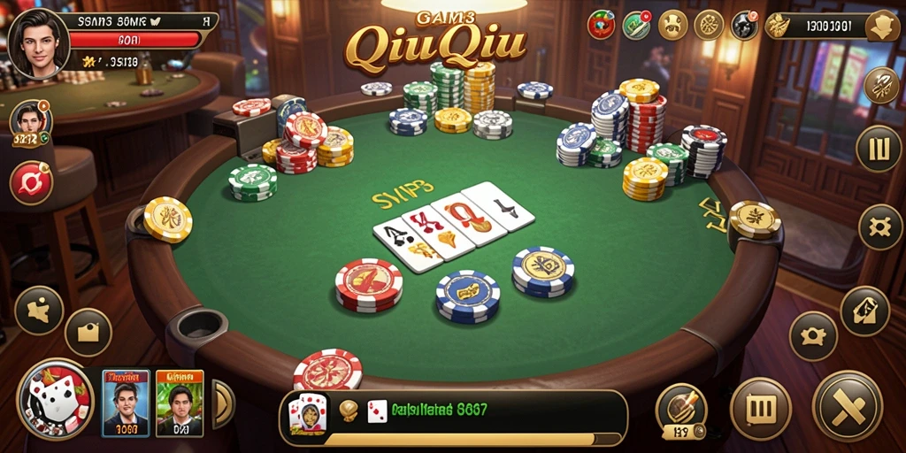 Tampilan grafik menarik dari gameplay QiuQiu SVIP3.