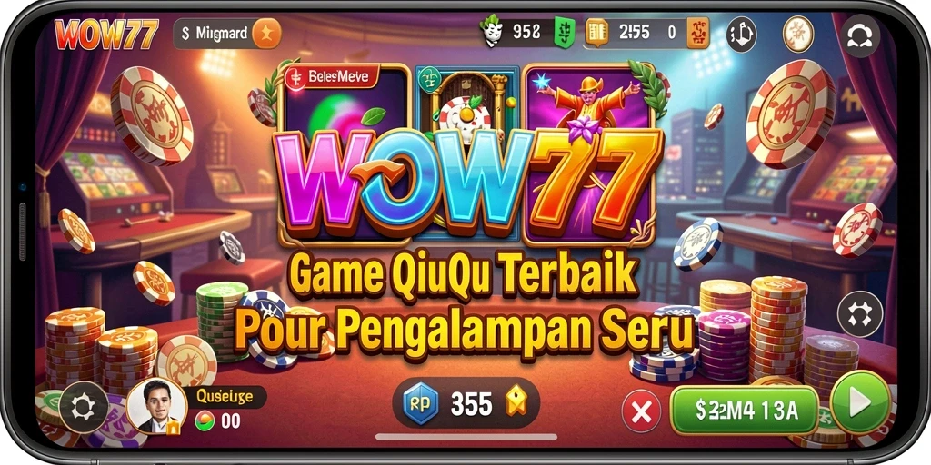 Screenshot gameplay QiuQiu di WOW77 yang menegangkan.
