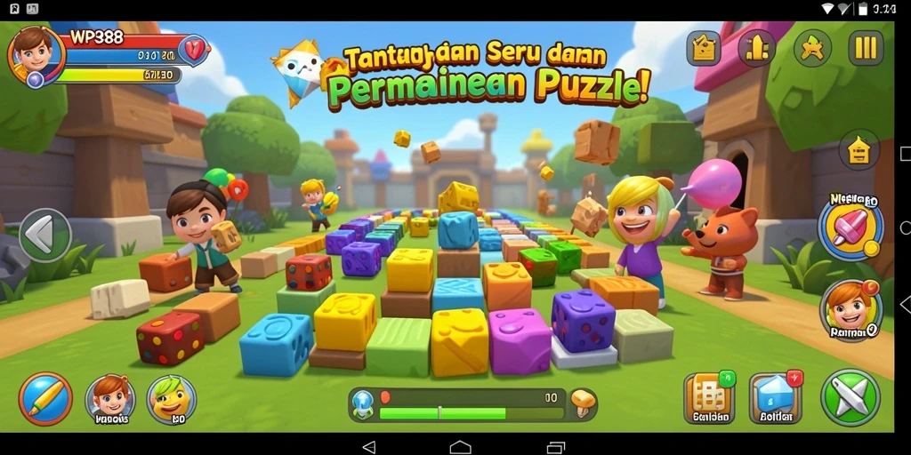 Screenshot WP888 menampilkan gameplay yang penuh warna dan tantangan menarik.